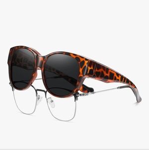NWT HAOLOTA (Amber Tortoise)Fit Over Glasses Sunglasses Polarized